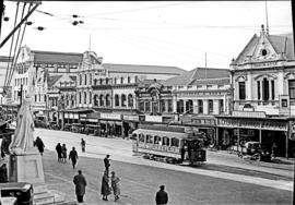 Port Elizabeth, 1932. Tram in Main Street.