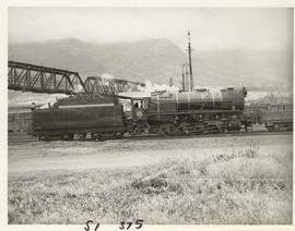 Cape Town, 1947. SAR Class S1 No 375 'Voortrekker' shunting. (See P2045)