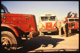 Three SAR Henschel diesel trucks.