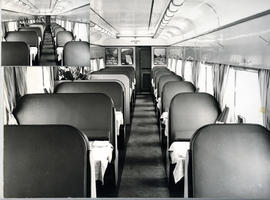Interior of SAR dining car type A-37 No 102 ' Matlabas' while in service on Blue Train.