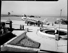 Johannesburg, December 1944. SAA Inauguration of new service in Union at Rand Airport. SAA Lockhe...