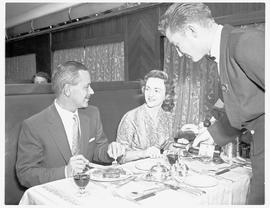 "1957. Blue Train dining car."