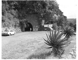 Waterval-Boven, 1970. The eastern portal of the train tunnel on the original NZASM railway alignm...