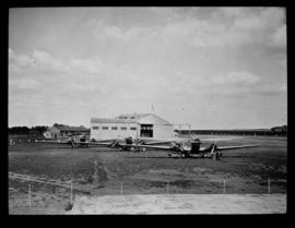 Johannesburg. Three SAA Junkers JU-52 aircraft at Rand Airport. ZS-AFA 'Jan van Riebeeck', ZS-AFB...