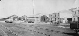 Port Elizabeth, 1895. Goods yard at station. (EH Short)