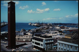Port Elizabeth . Campanile and Port Elizabeth Harbour.