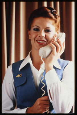 September 1981. SAA cabin crew. Hostess.