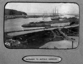 East London, circa 1900. Entrance to Buffalo Harbour.