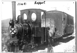 CGR Krauss 0-4-0wt 'Koppel' hauling Medical Officer's coach.