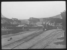 Cape Town, 1883. Railway station.