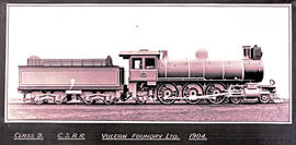 
CSAR Class 9 No 600 built by Vulcan Foundry No's 1904-1907, 1985 in 1904, later SAR Class 9 No 7...