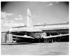 Johannesburg, August 1946. Rand Airport. SAA Douglas DC-4 Skymaster ZS-AUA 'Tafelberg'.