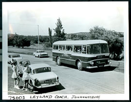 Johannesburg, 1965. SAR Leyland Royal Tiger motor coach No MT16308.