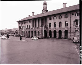Pretoria, 1951. Front view of railway station..
