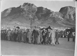 Cape Town, 23 April 1947. Review of ex-servicemen and women on Grand Parade.