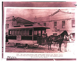 Port Elizabeth? First horse drawn tram between Market Square and North End.