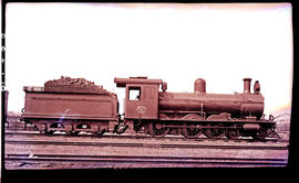 Cape Town, 1951. SAR Class 6H No 631 at Paarden Eiland locomotive depot.