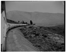 De Doorns district, 19 April 1947, SAR Class 15F with the Pilot Train in the Hex River Pass en ro...
