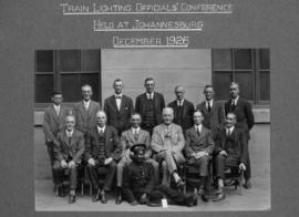 Johannesburg, December 1926. Conference of train lighting officials.