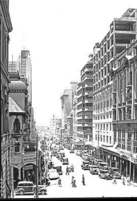 Johannesburg, 1935. City street.