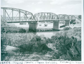 "Aliwal North, 1956. General Hertzog bridge over the Orange River."