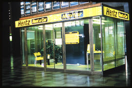 Johannesburg, November 1984. Hertz kiosk at Park Station. [Z Crafford]