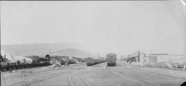 Rensburg, 1895. Trains in station. [EH Short]