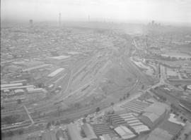 Johannesburg, 1974. Aerial view of Marshalling yard Johannesburg