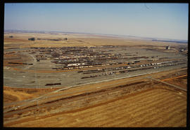 Bapsfontein, 1985. Aerial view of Sentrarand marshalling yard.