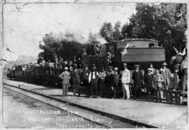 Nelspruit, 30 July 1912. First construction train to leave for the Nelspruit - Sabie line.