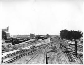 Vereeniging. Looking north from station over station yard.