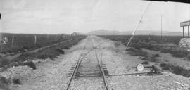 Mbaleki, 1895. Railway line at station. [(EH Short]
