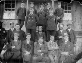Cathcart, April 1903. Stationmaster and staff.