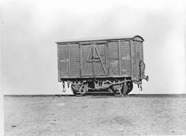 NGR 12 foot four-wheeled covered goods wagon No 51A. Later converted to SAR type 8Q-7 exposive wa...