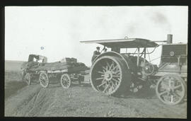 SAR Marshall Colonial Type F tractor with trailers being loaded.