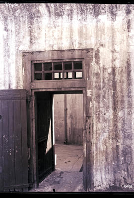 Cape Town. Doorway to prison in Castle.