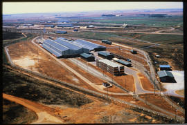 Bapsfontein, September 1984. Aerial view of Sentrarand marshalling yard. [T Robberts]