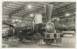 Durban, 1947. The first locomotive in Natal and given the name 'Natal' attached on it's side. It ...