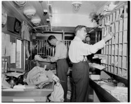 
Post office staff in the Pilot Train.
