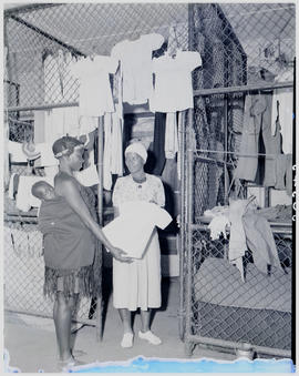 Pietermaritzburg, 1946. Clothes shop.