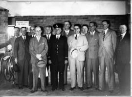 Johannesburg, 1939. Opening of new Jeppe station with Mr Doig the stationmaster.