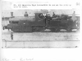 Okiep - Port Nolloth narrow gauge railway. Mountain type locomotive No 6 in use from 1890 to 1942.