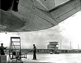 Port Elizabeth, 1963. HF Verwoerd airport. Note the BATA (as in shoes) crate.