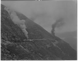 George district, 24 February 1947. Pilot train on Montagu Pass, SAR Class GEA front and rear.