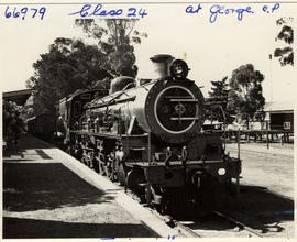 George, 1957. SAR Class 24 with passenger train.