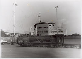 Durban, 1972. SAR Class 14R No 1701 dockside in Durban harbour.