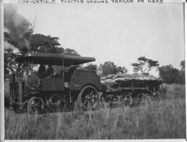 Naboomspruit. Dutton road-rail tractor No RR973 on the Singlewood line, circa 1924. Convertible t...