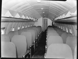 Lockheed Constellation interior. Possibly TWA NC86507.