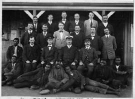 Breyten, 1910. Stationmaster Williams and staff. (Donated HGJ Louw)