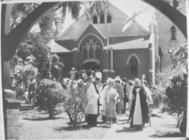 Durban, 23 March 1947. Royal Family after attending a church service.